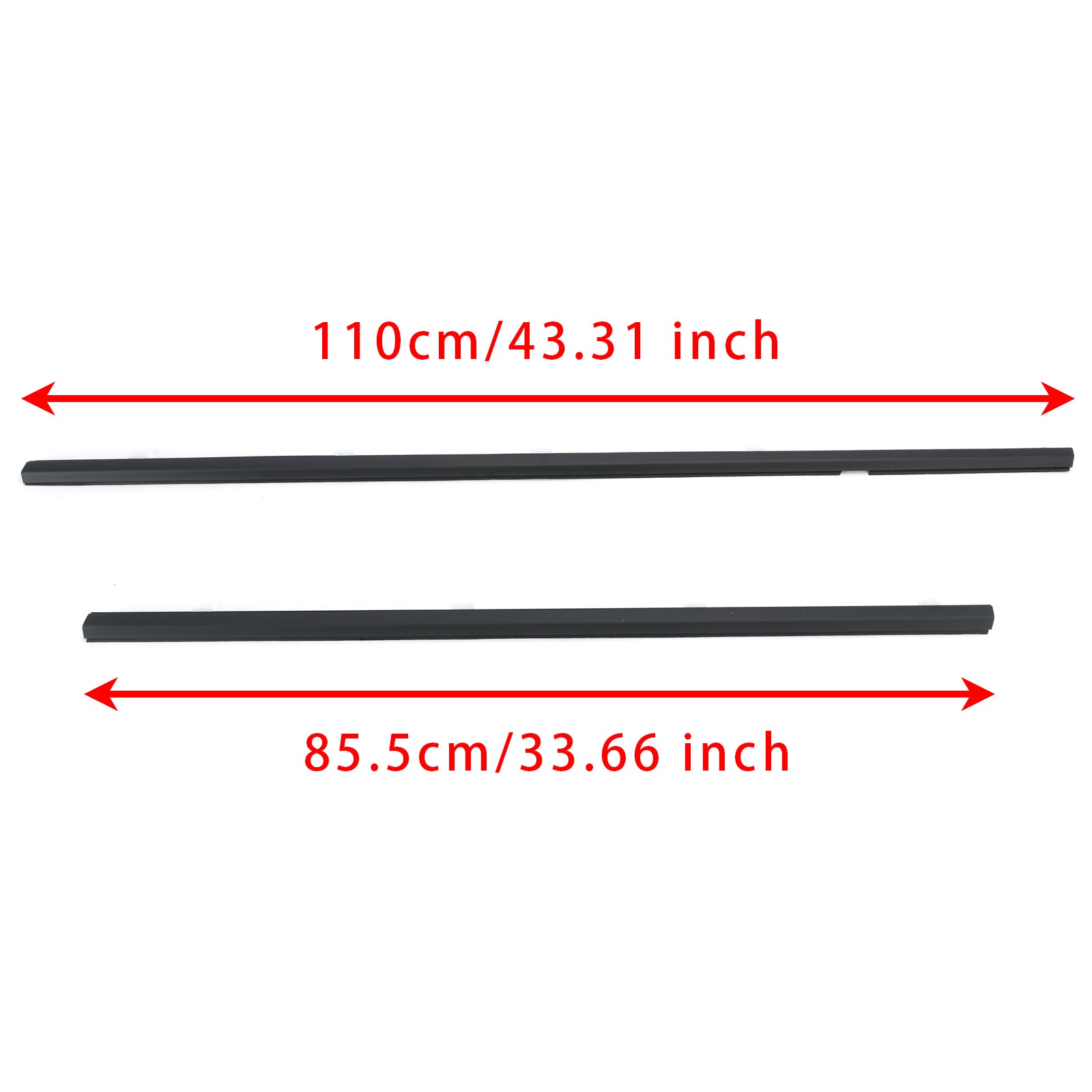 4PCS Weatherstrip Window Molding Trim Seal Belt For Honda Odyssey 2009-2014