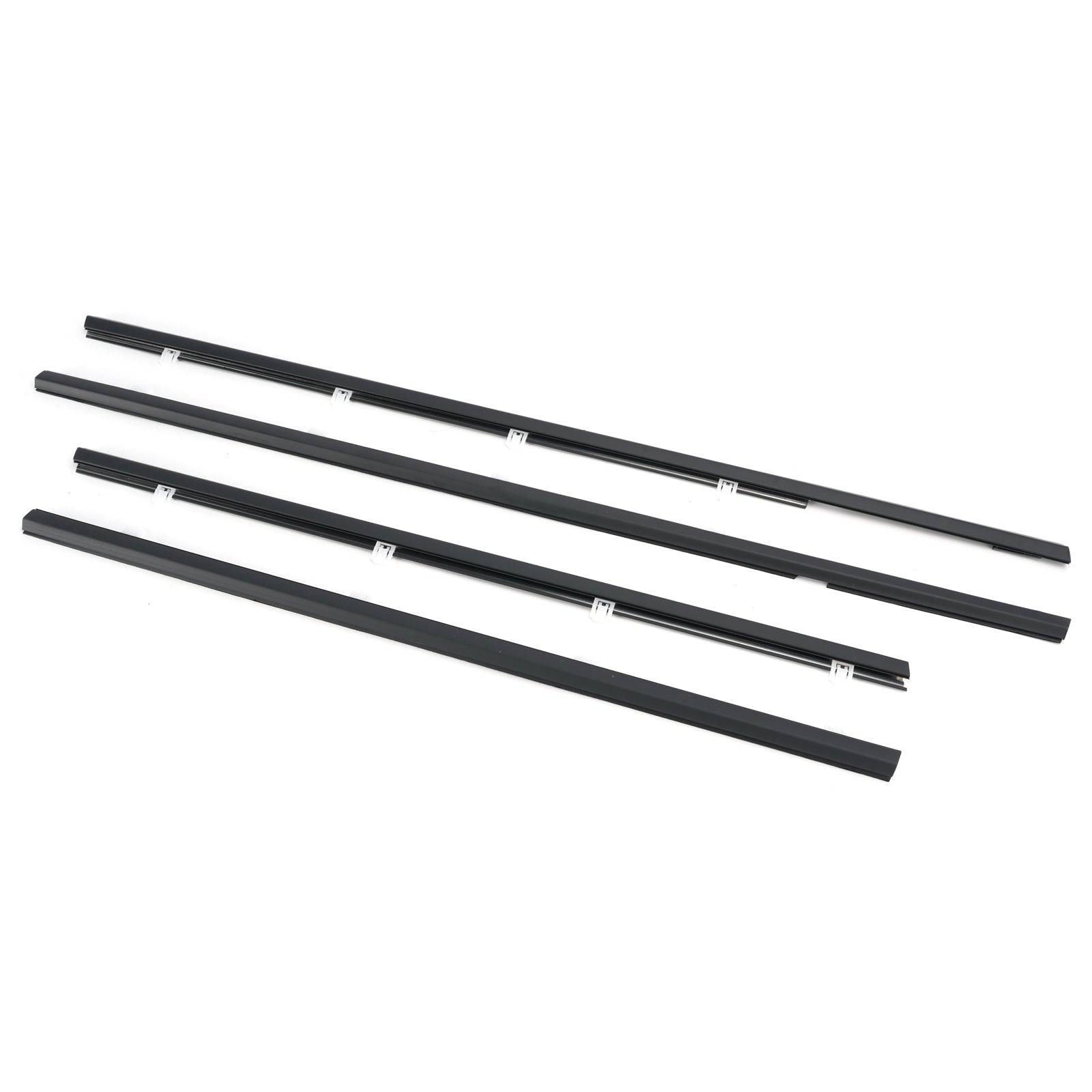 4PCS Weatherstrip Window Molding Trim Seal Belt For Honda Odyssey 2009-2014