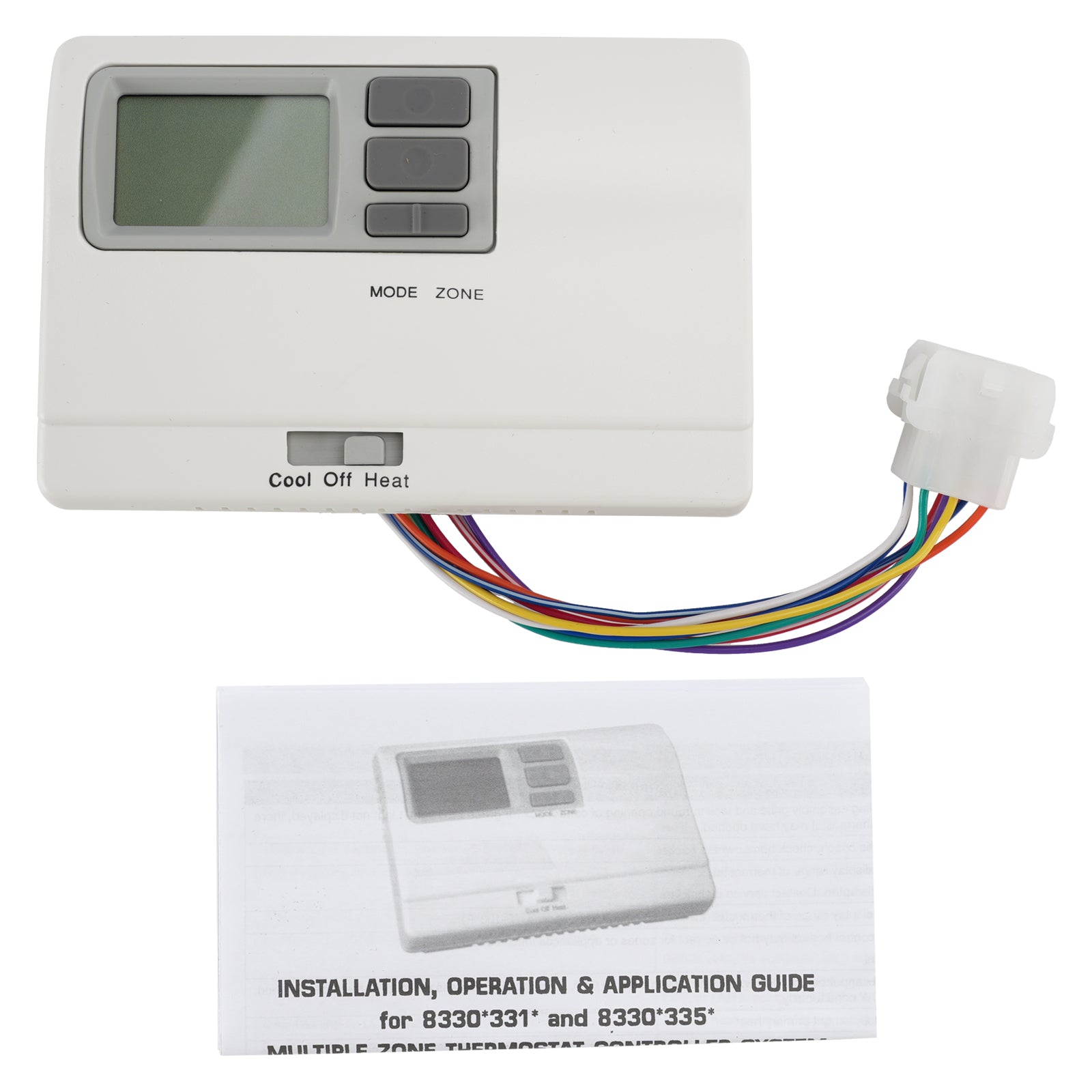 8330D3351 Digital Thermostat Rv Thermostat Heat/Cool WallMount White For Coleman