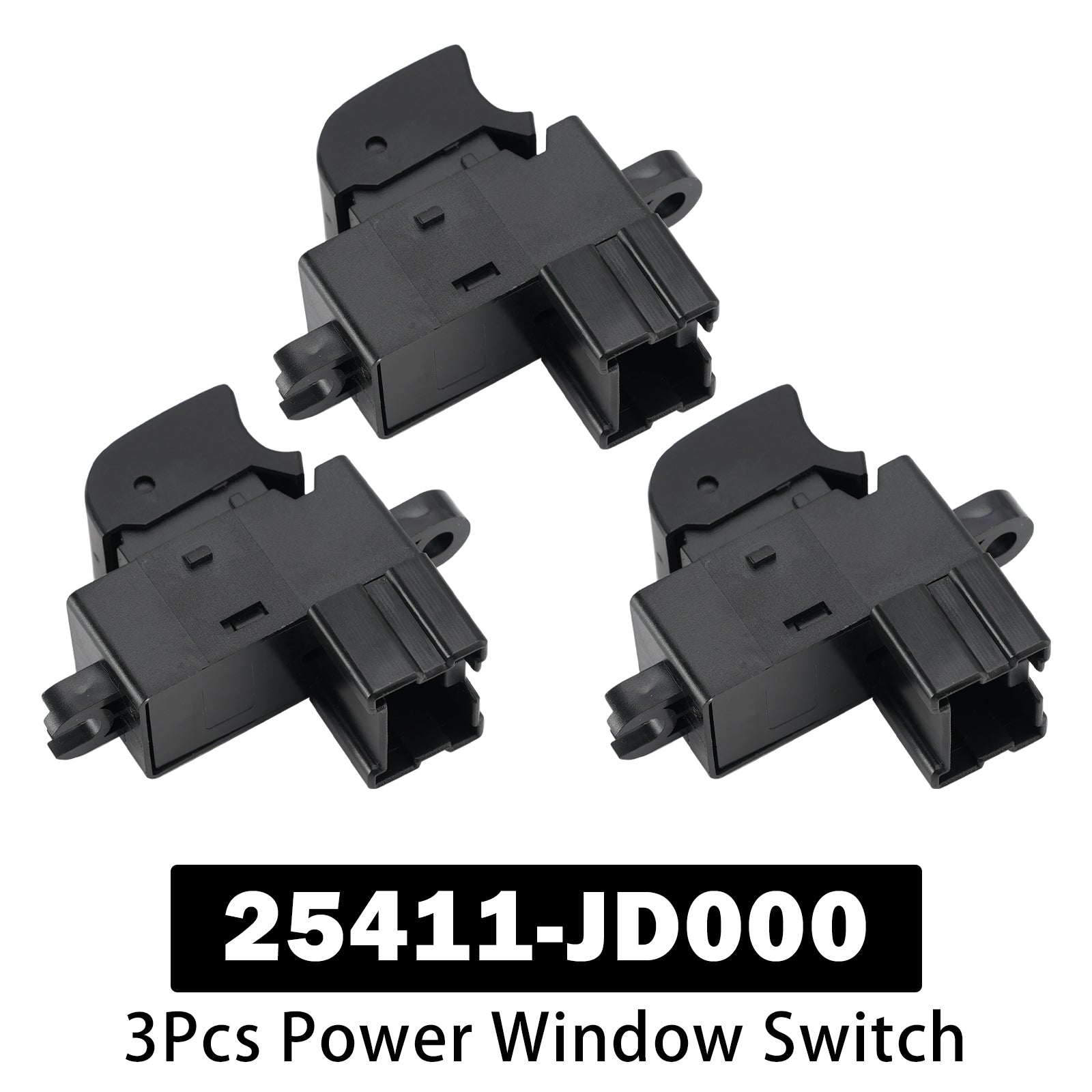 3Pcs Power Window Switch for Nissan Dualis Qashqai J10 Murano 3.5L 25411-JD000