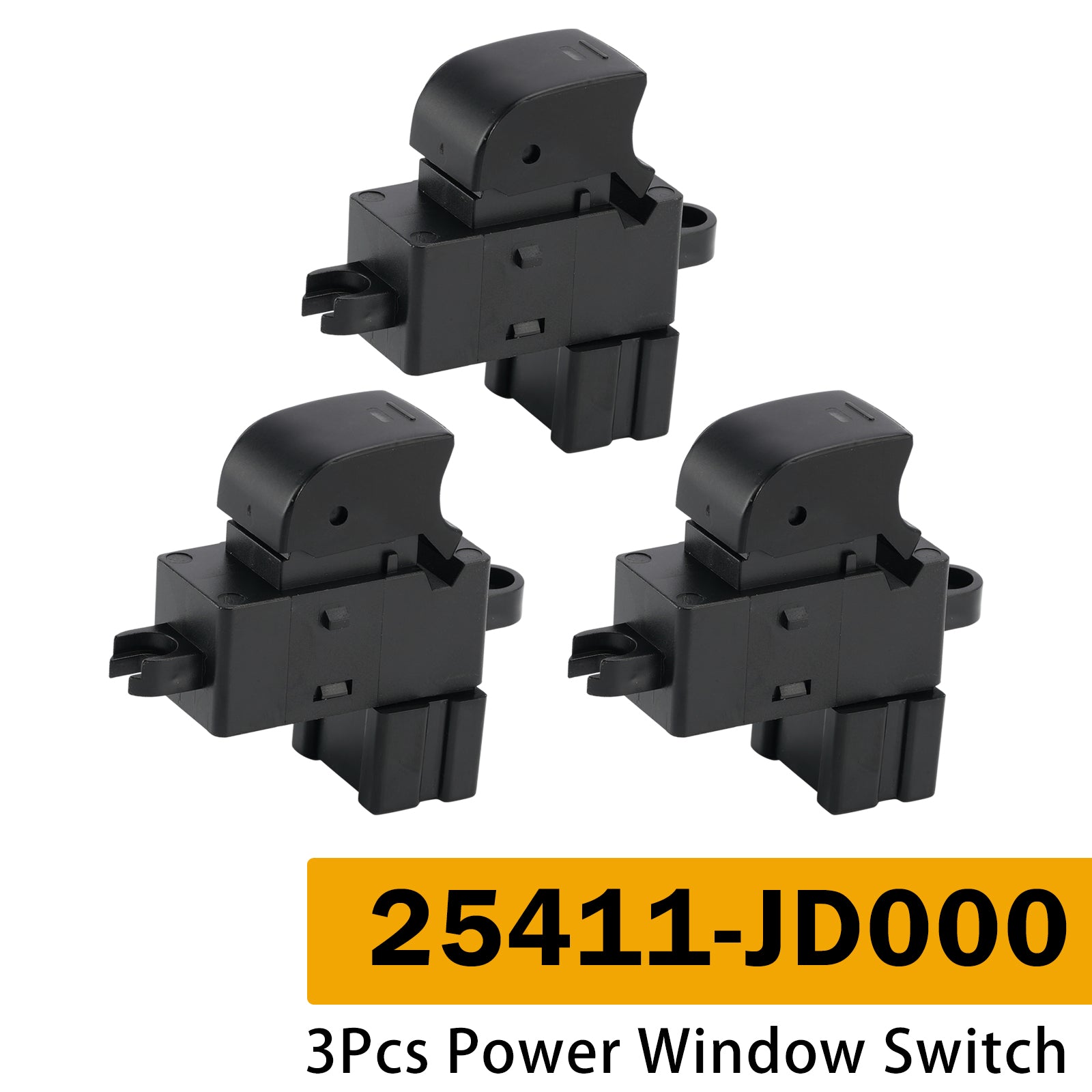 3Pcs Power Window Switch for Nissan Dualis Qashqai J10 Murano 3.5L 25411-JD000