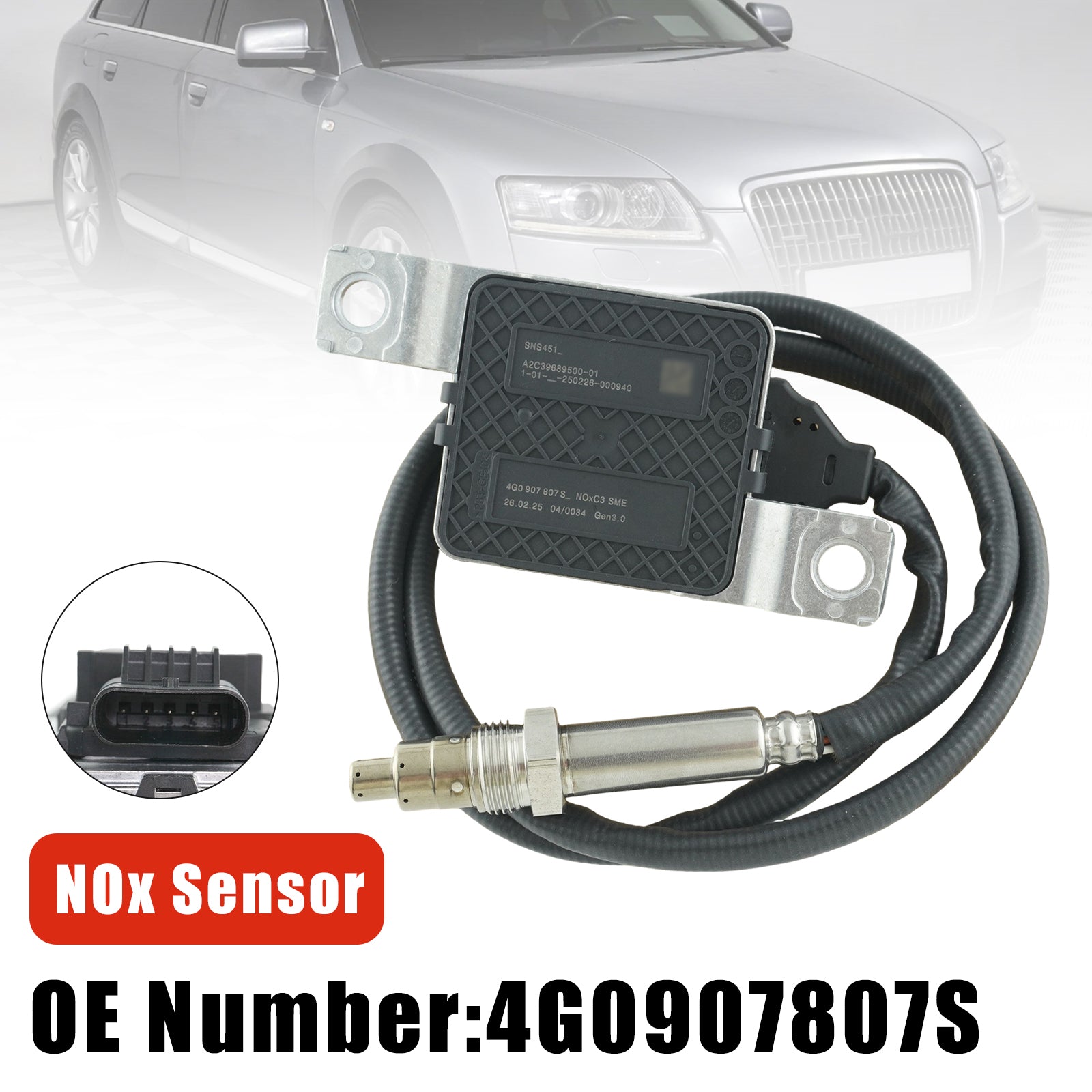 NOx Sensor 4G0907807S For VW Audi A6 4G2 4GC A7 4GA4GF 3.0 TDI Quattro