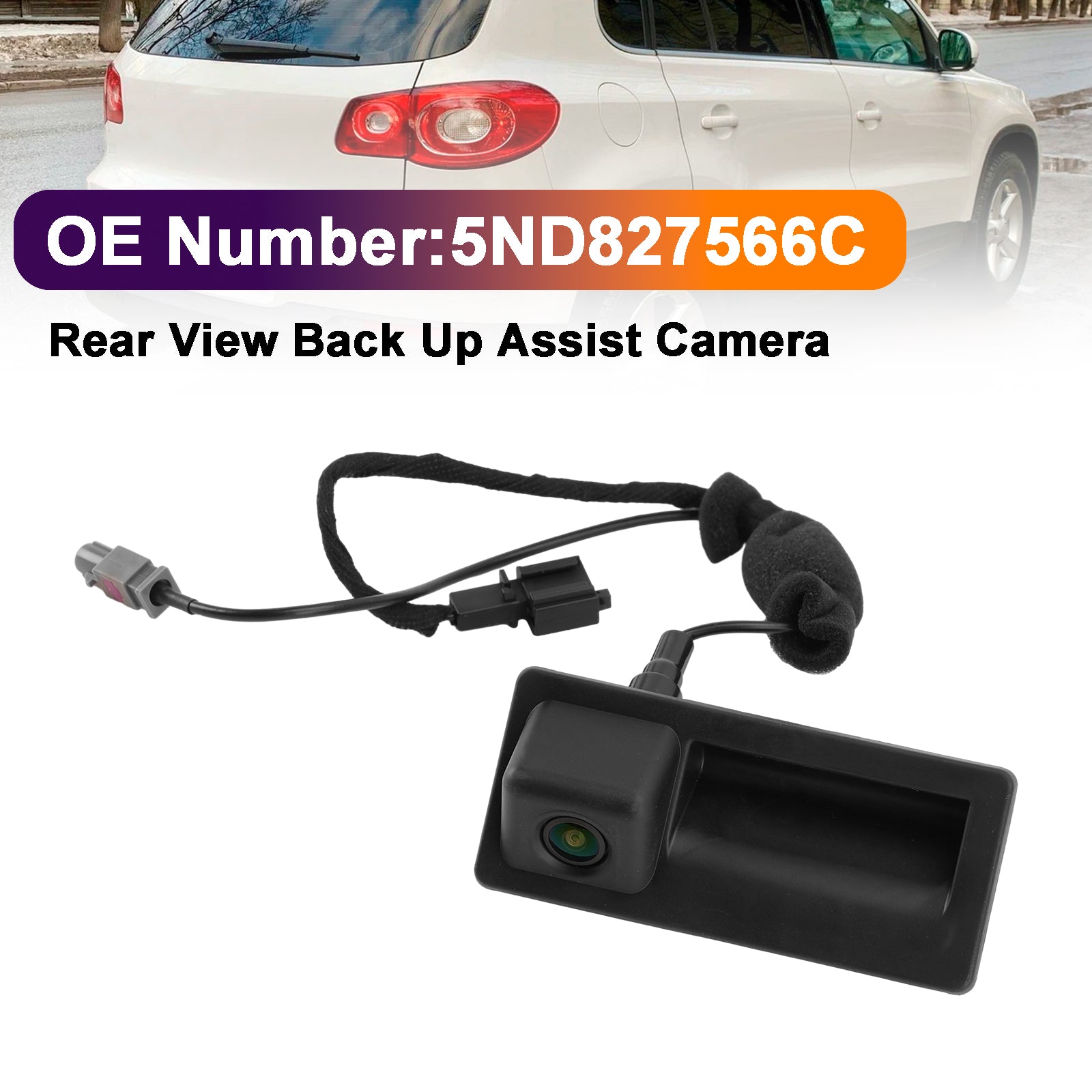 Rear View Back Up Assist Camera 5ND827566C For VW Tiguan 2010-2019