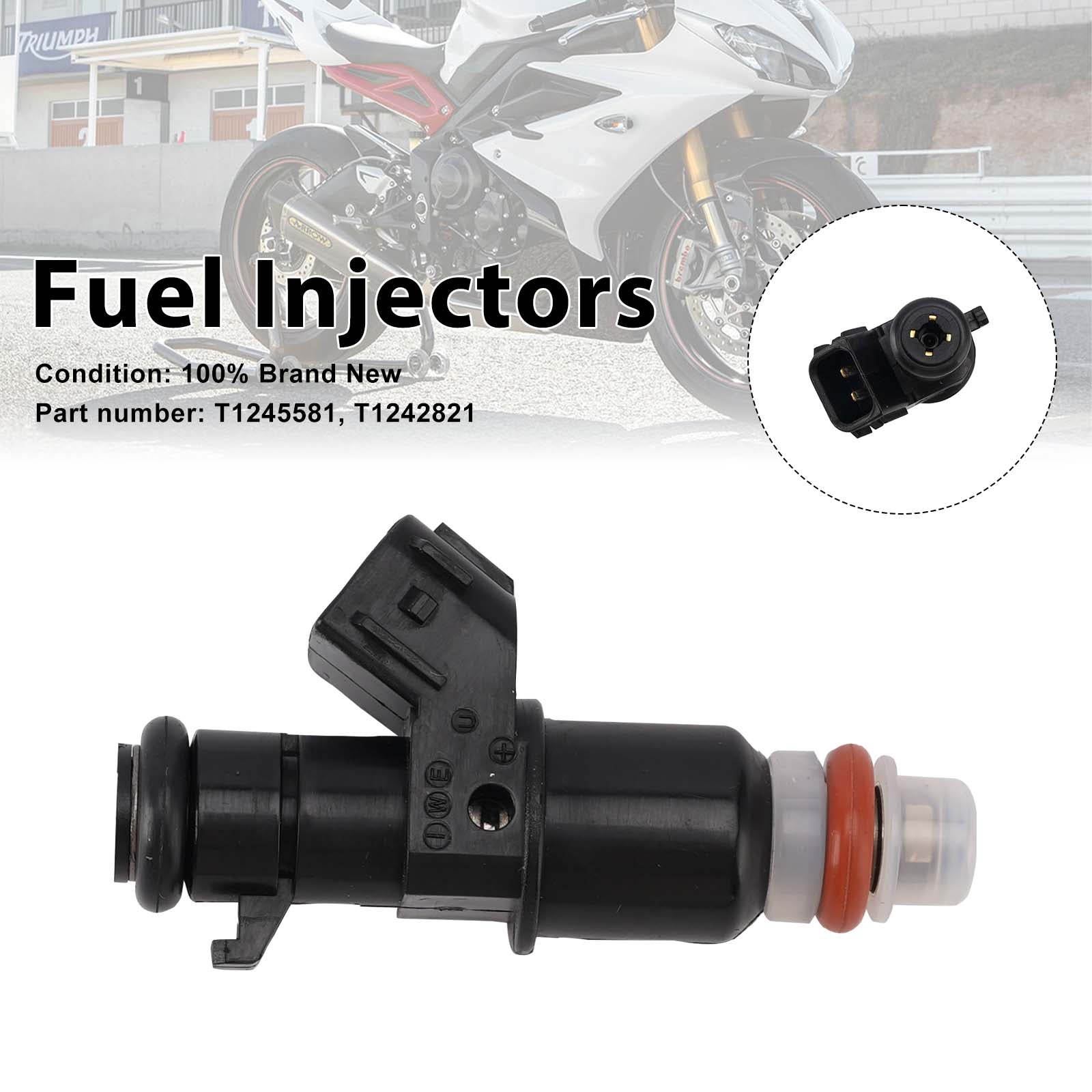 T1245581 Fuel Injectors T1242821 For Daytona 675R 675 R 2013-2017