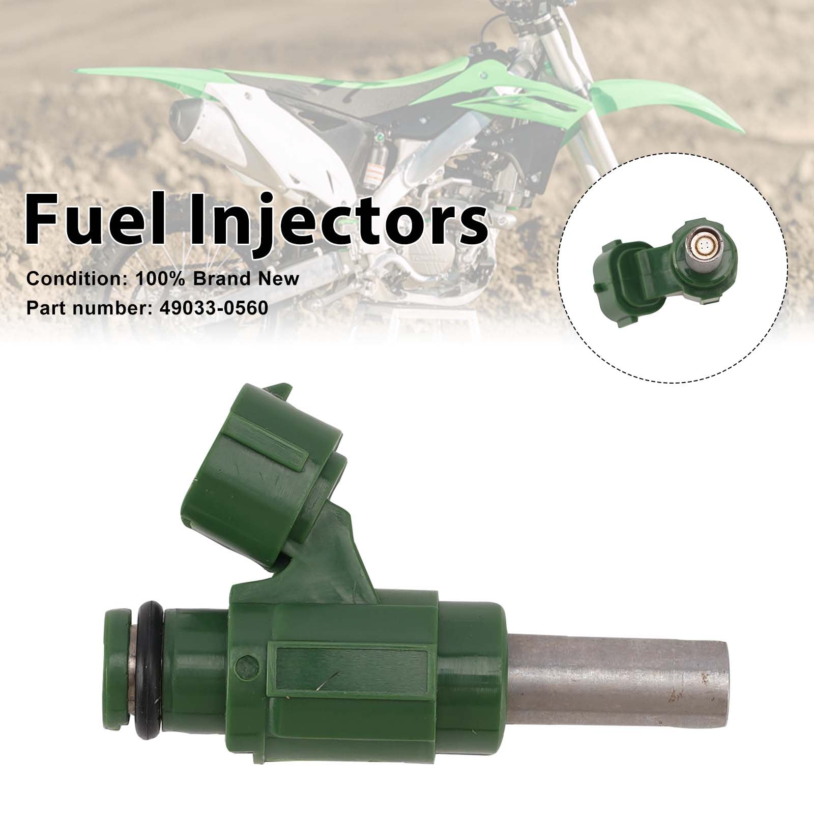 Fuel Injectors 49033-0560 For Kawasaki KX250F 2013 2014 2015 2016 2017