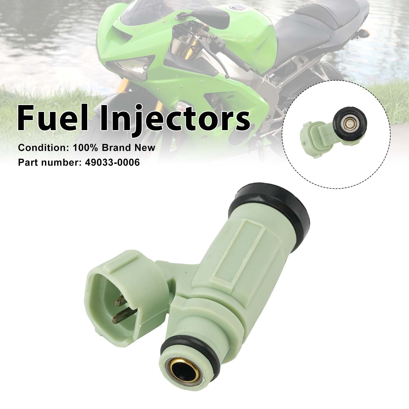 Fuel Injectors 49033-0006 For Kawasaki NINJA ZX636 ZX-6R 2004-2006