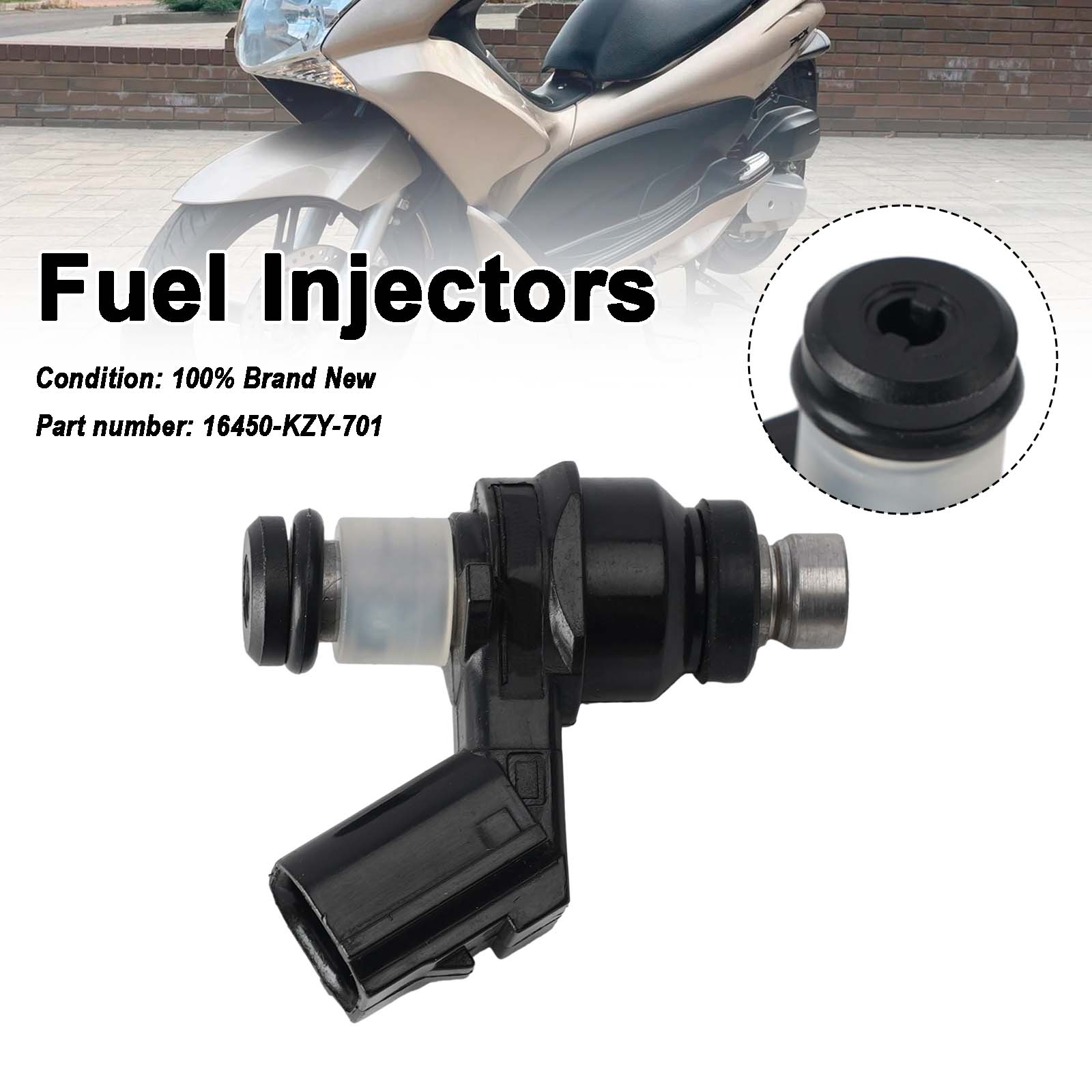 Fuel Injectors 16450-KZY-701 For Honda PCX150 WW150 2013 16450KZY701
