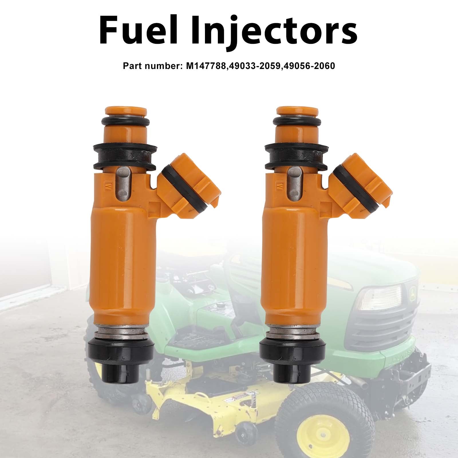 2PC M147788 Fuel Injectors 49033-2059 49056-2060 For Kawasaki John Deere 797