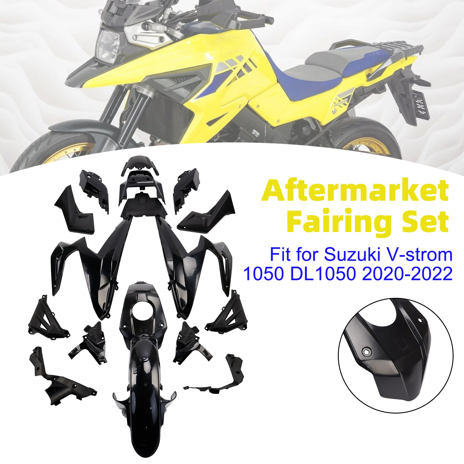 Bodywork Fairing Injection Unpainted For Suzuki V-strom 1050 DL1050 20-22
