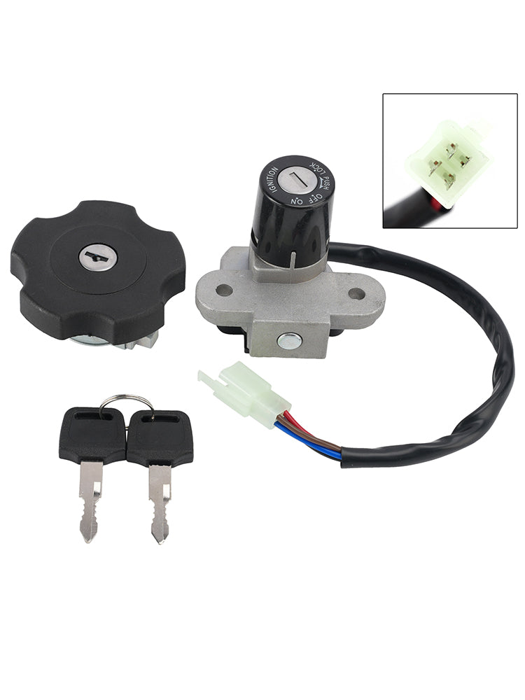 Ignition Key Switch Fuel Cap Lock Set For Yamaha DT125R DT125RE DT125X 2004-2006