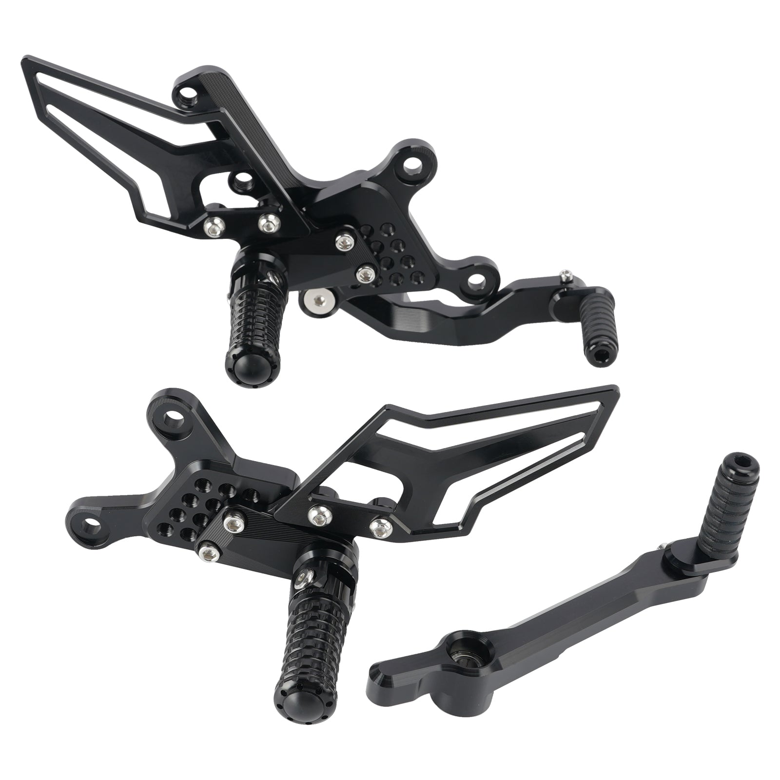 Racing Adjustable Rearsets Foot Pegs Black For Yamaha MT09 MT-09 2024 2025 2026