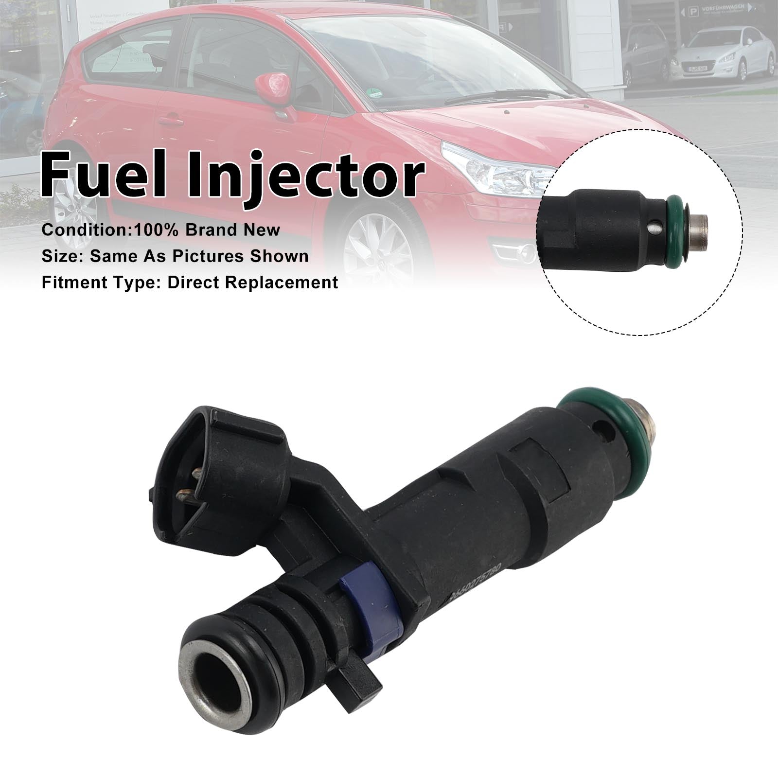 1Pcs Fuel Injector For Citroën C4 Coupe 2006-07 C5 II 2004-2008 9660275780