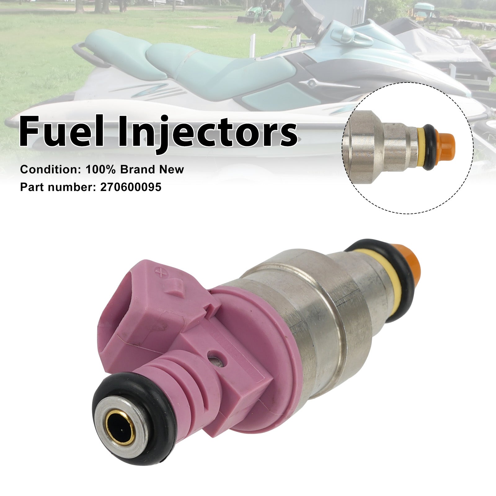 Fuel Injectors 270600095 For Sea-Doo GTX RFI 787 800 1998-2005