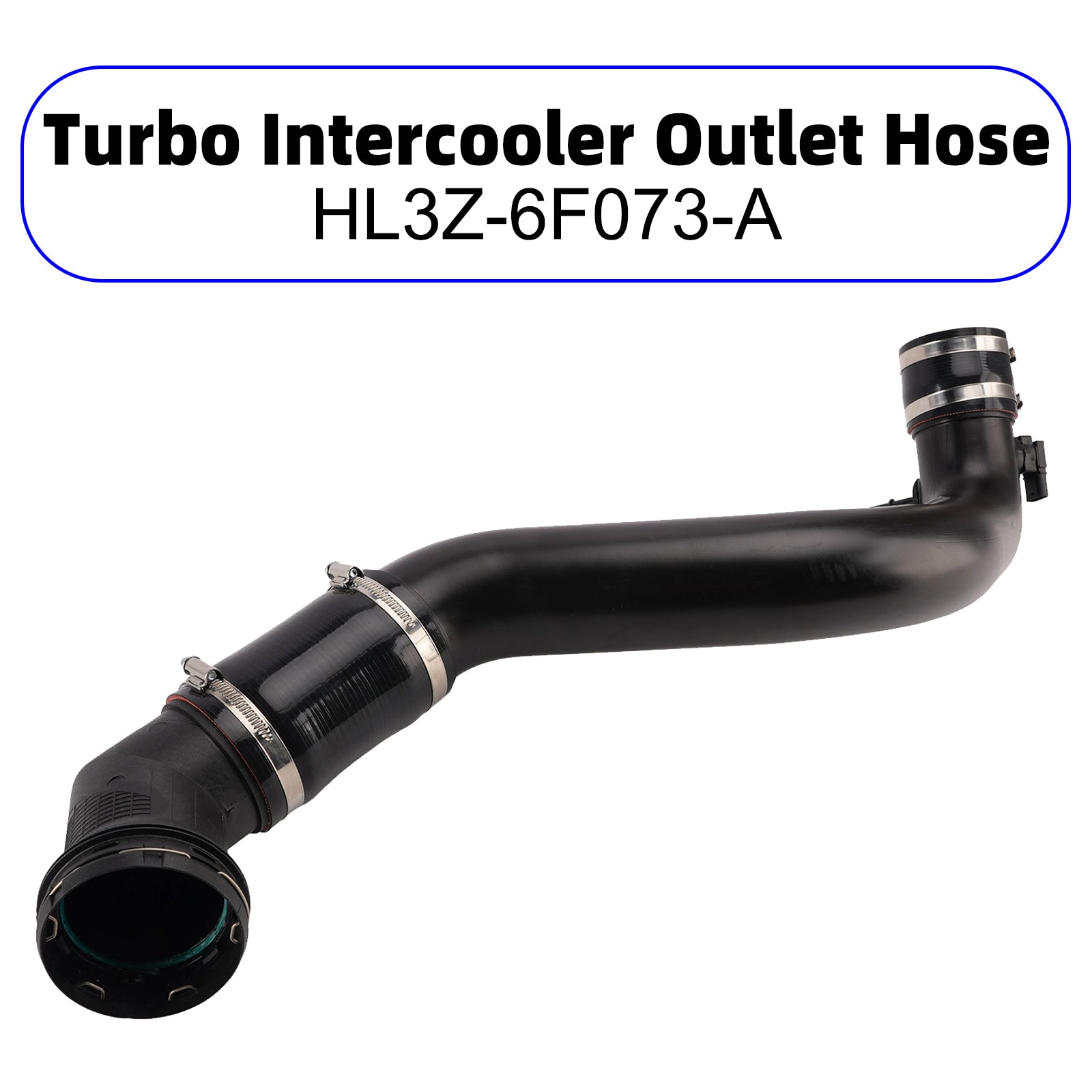 HL3Z-6F073-A Turbo Intercooler Outlet Hose Pipe Tube for Ford F-150 3.5L 17-20