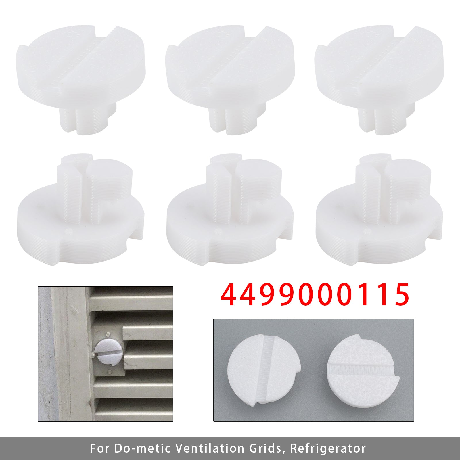 6X Replacement Locking Screws For Dometic Fridge Vent Grille