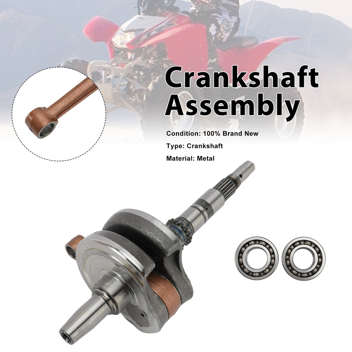 2002-2014 Honda TRX 250TE RECON Crankshaft Assembly Generic