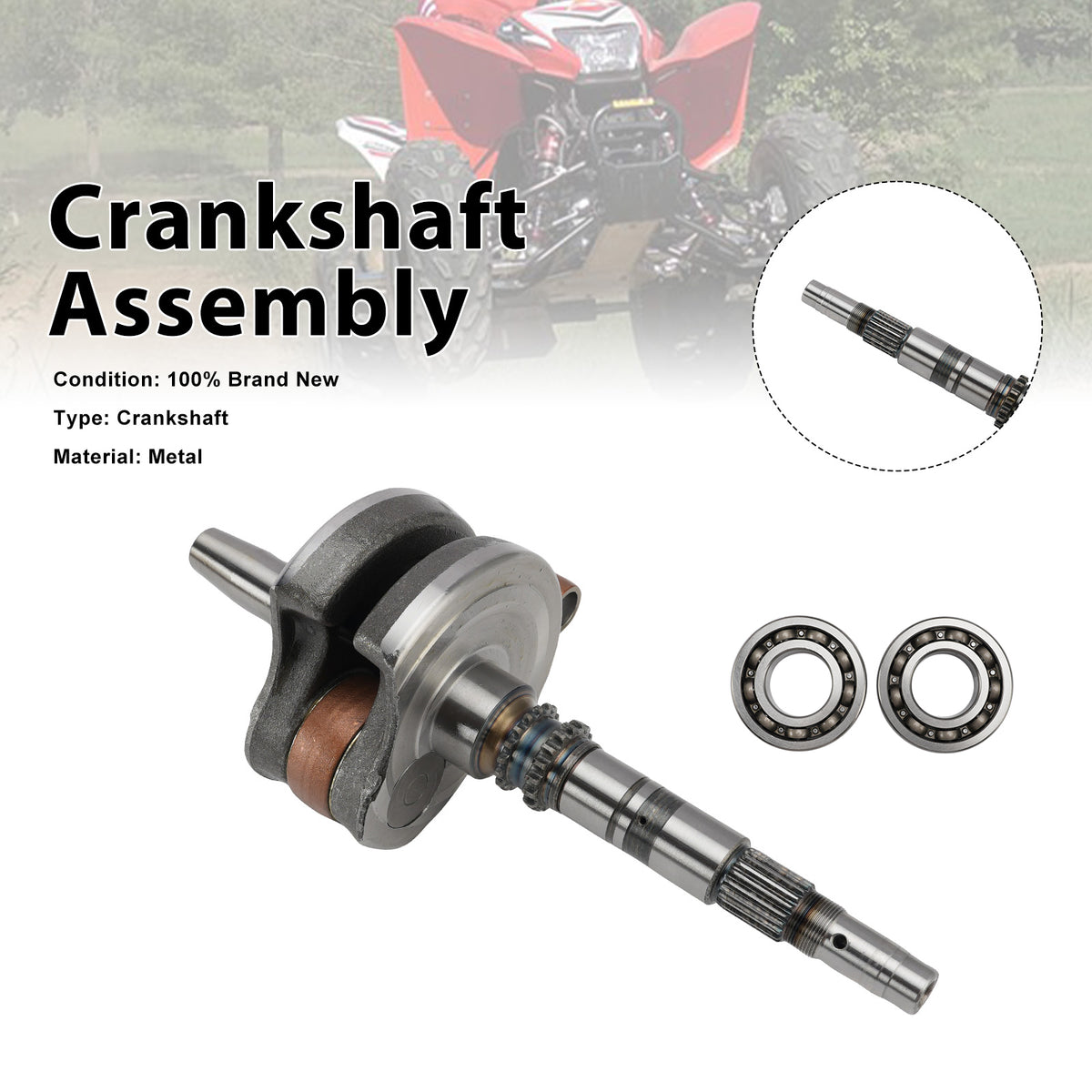 2002-2014 Honda TRX 250TE RECON Crankshaft Assembly Generic