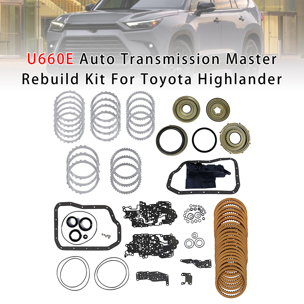 Toyota Highlander U660E Auto Transmission Auto Transmission Master Rebuild Kit Generic