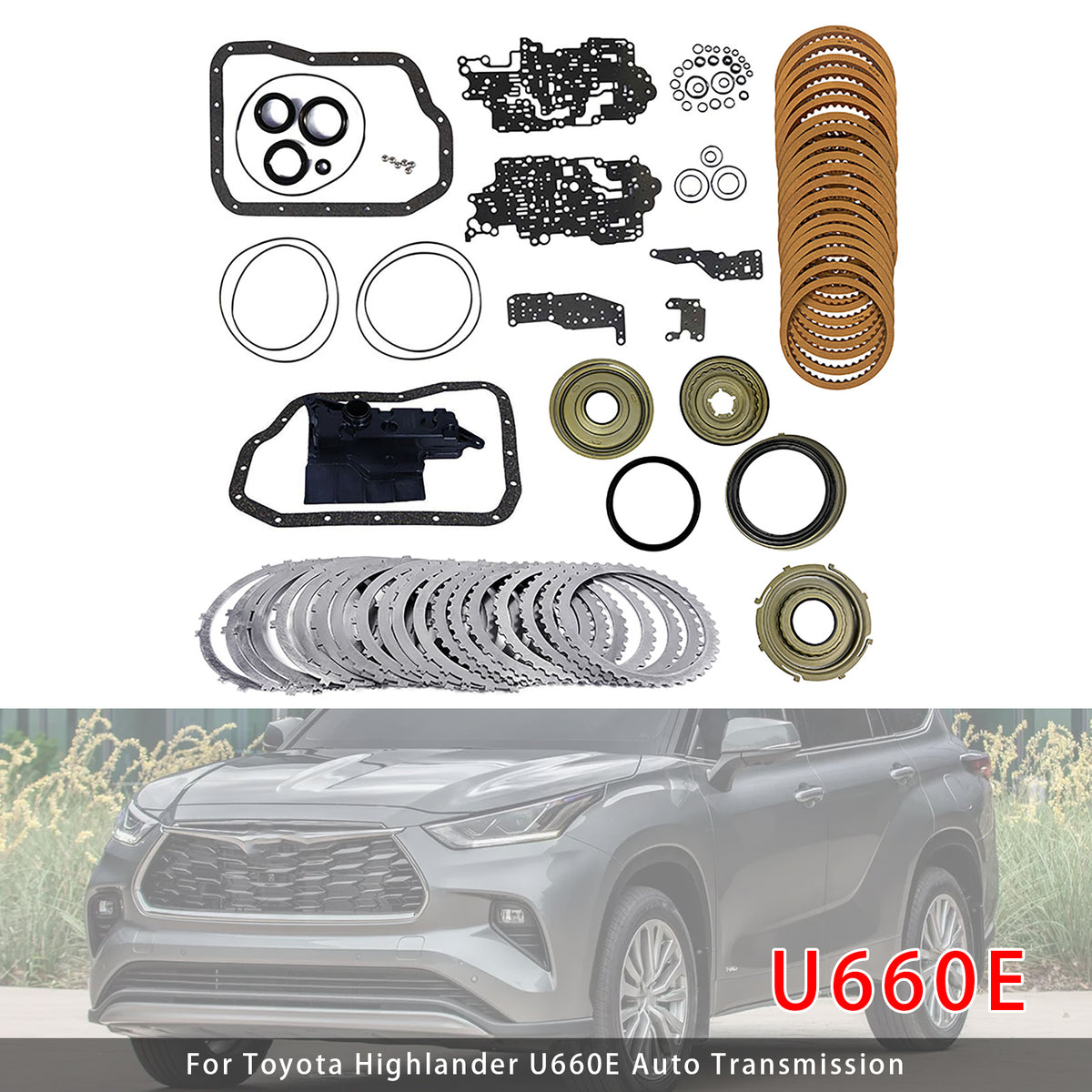 Toyota Highlander U660E Auto Transmission Auto Transmission Master Rebuild Kit Generic