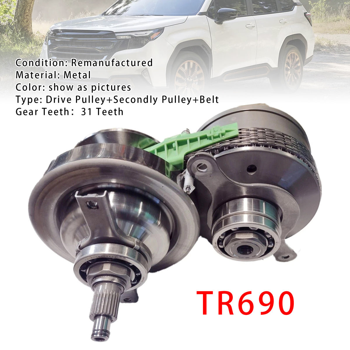SUBARU Forester Outback TR690 CVT Transmission CVT Transmission Pulley Set W Belt Chain 63710B Generic