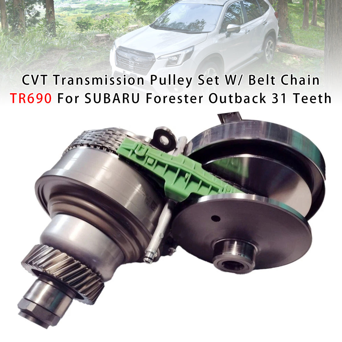 SUBARU Forester Outback TR690 CVT Transmission CVT Transmission Pulley Set W Belt Chain 63710B Generic