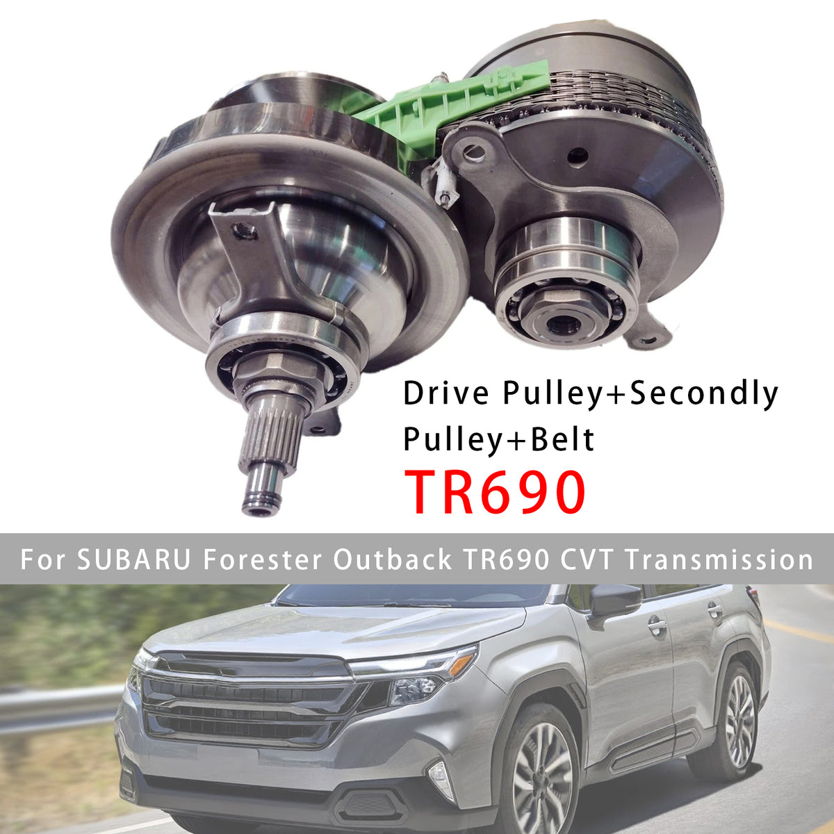 SUBARU Forester Outback TR690 CVT Transmission CVT Transmission Pulley Set W Belt Chain 63710B Generic