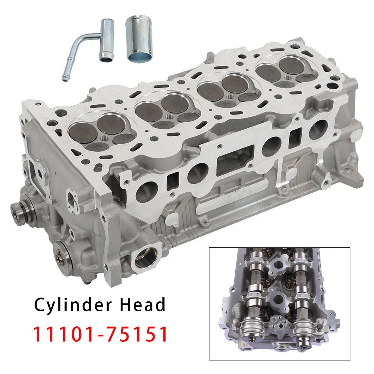 2005-2022 Toyota 4Runner 4.0L 4.7L 2.7L Complete Cylinder Head 2.7L DOHC 2TRFE 11101-75151 Generic