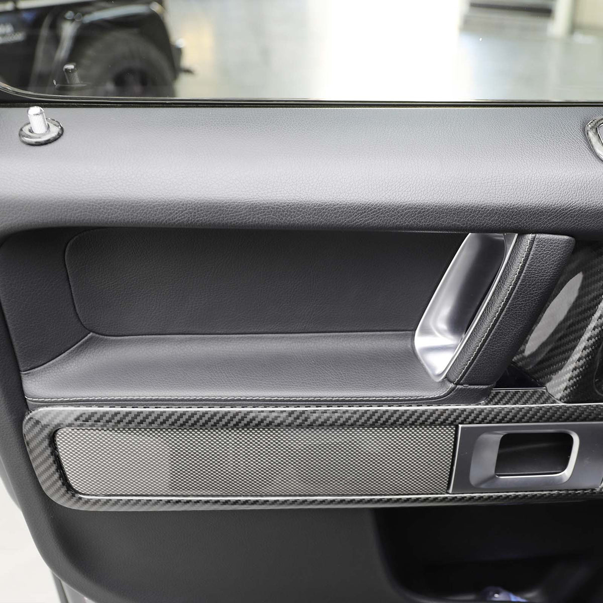 2019-2023 Mercedes Benz G-Class W464 W463A Dry Carbon Fiber Inner Door Frame Cover Trim Generic