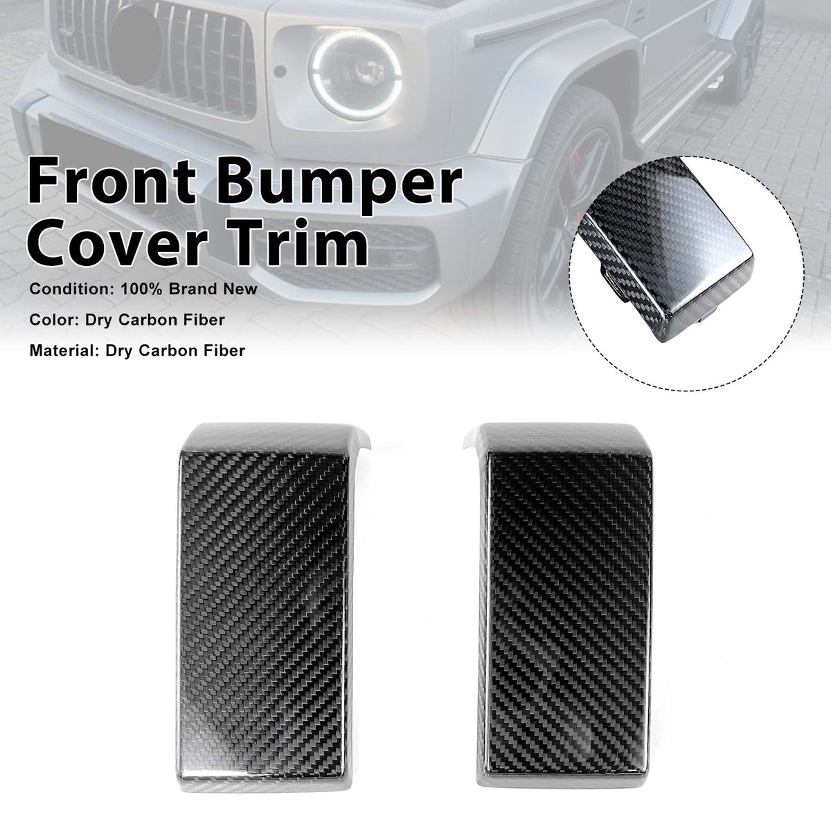 2019-2023 Mercedes Benz G-Class W464 W463A Carbon Fiber Front Bumper Cover Generic