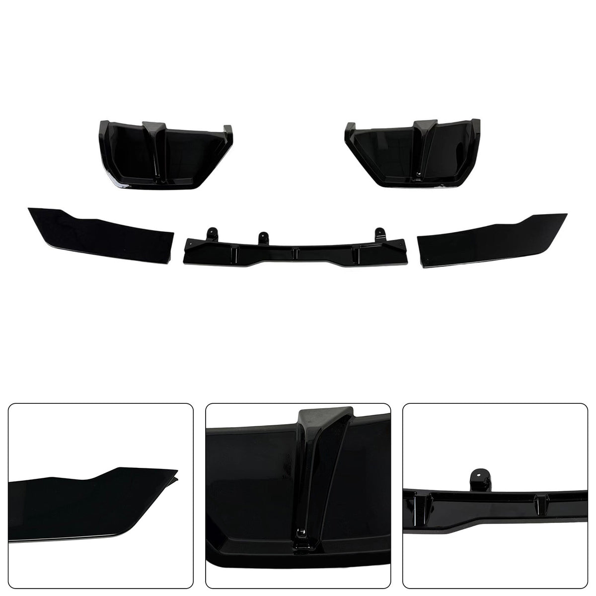 2025- BMW X3 G45 M-Sport Gloss Black Rear Bumper Diffuser Lip Generic