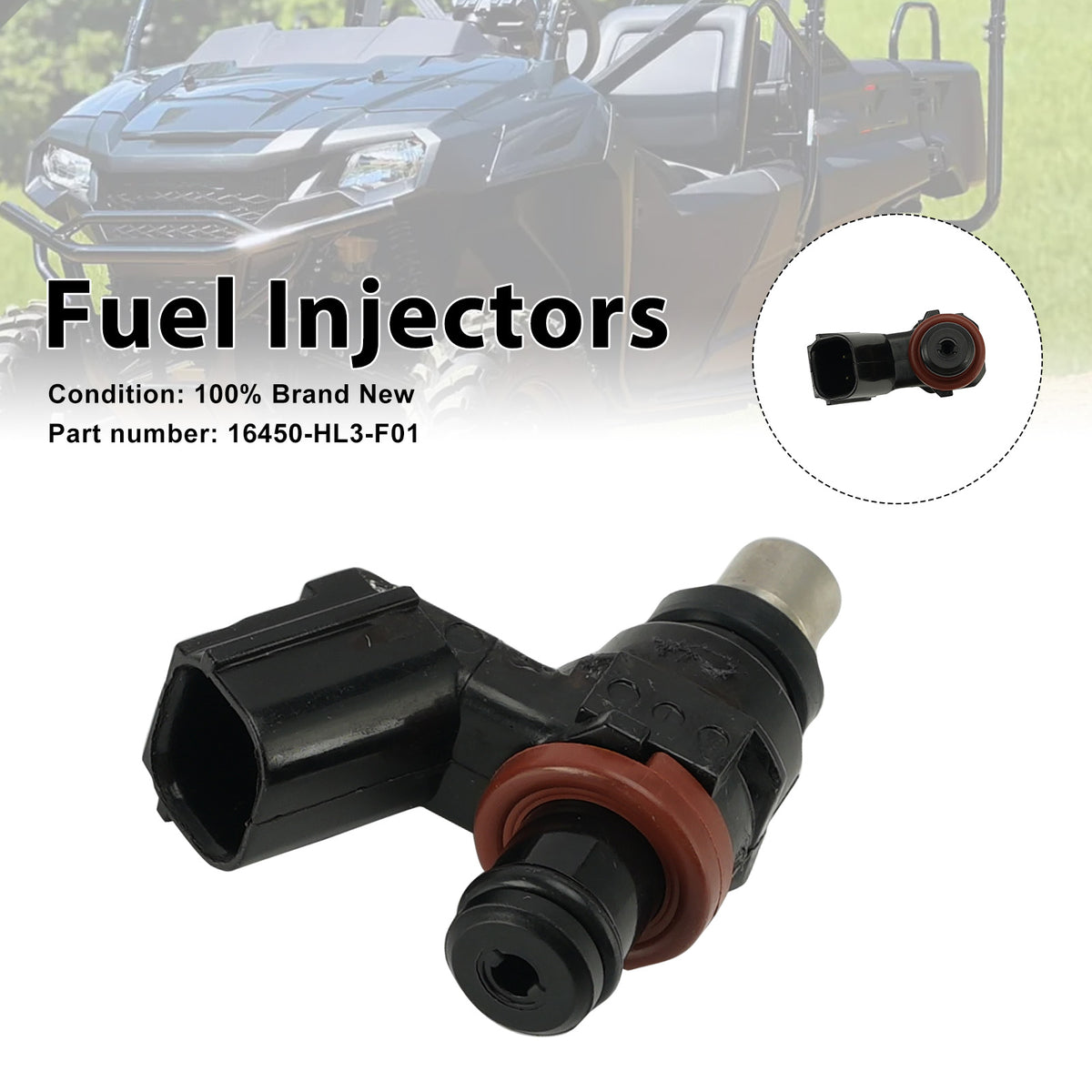 2018-2019 Honda PIONEER 700 Fuel Injectors 16450-HL3-F01 Generic