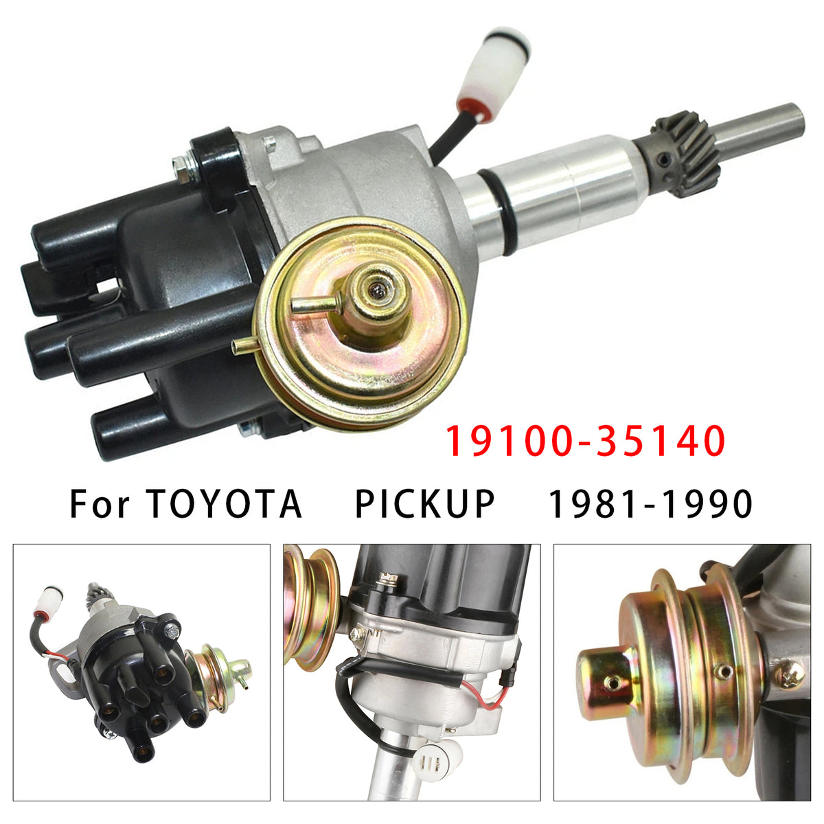 1981-1990 TOYOTA PICKUP Ignition Distributor 19100-35140 1910035150 DST731 Generic