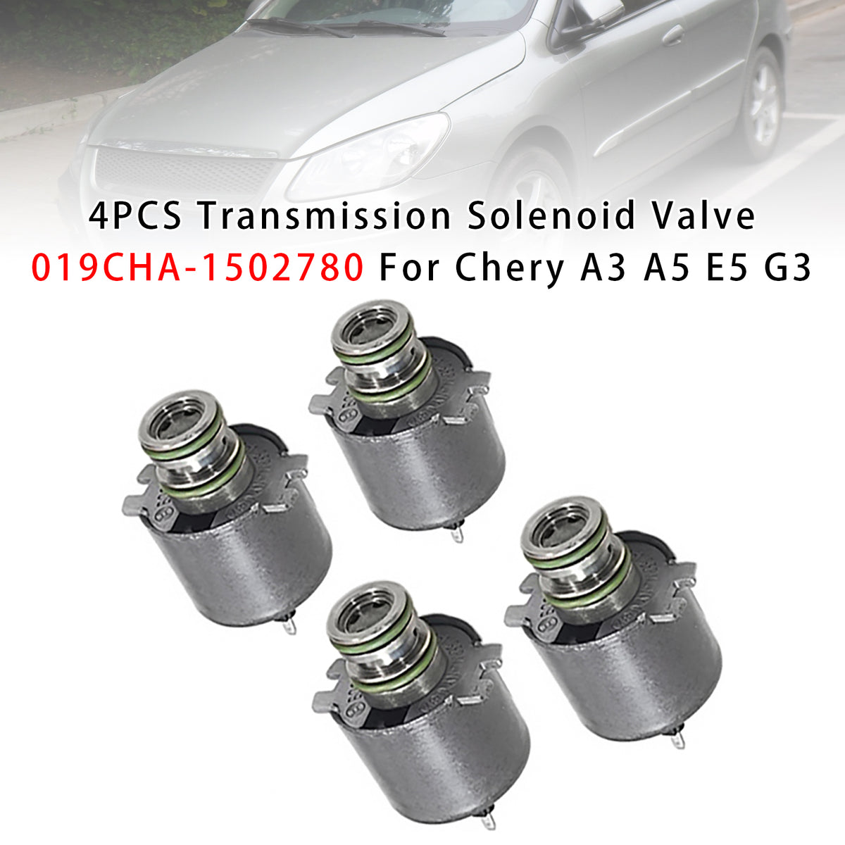 Chery A3 A5 E5 G3 3X QR019CHA CVT 4PCS Transmission Solenoid Valve 019CHA-1502780 Generic