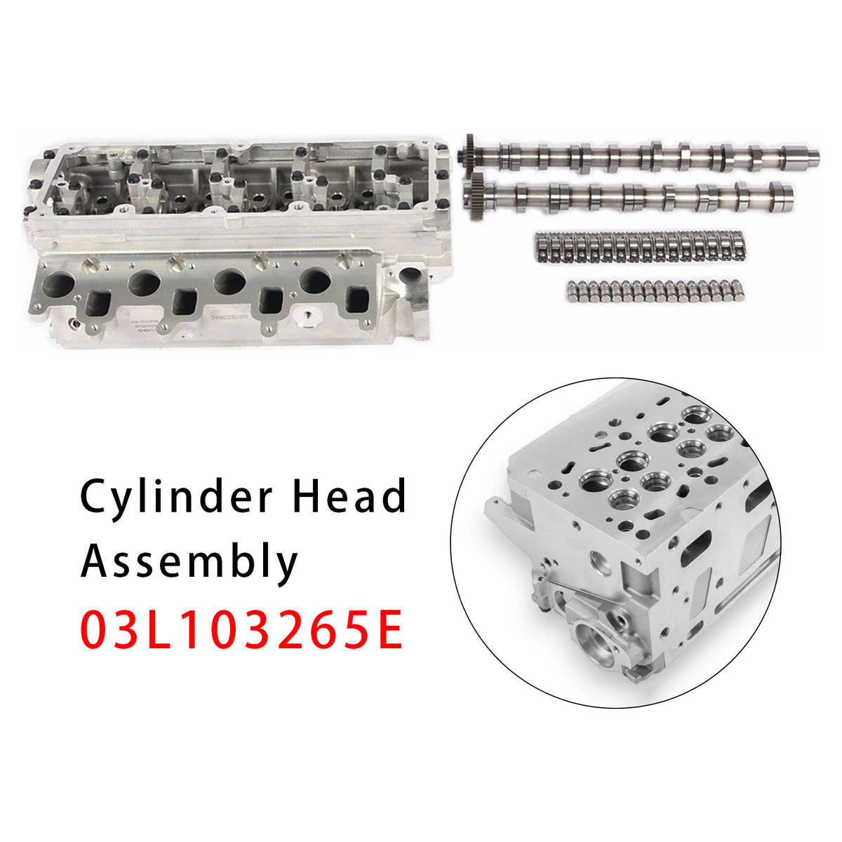 2012- VW Crafter -2016 2.0TDI/BiTDI(diesel) CKT/CKU/CSL/CSN 80KW/84KW/103KW/105KW/120KW Cylinder Head Assembly 03L103265G 03L103351Q Generic