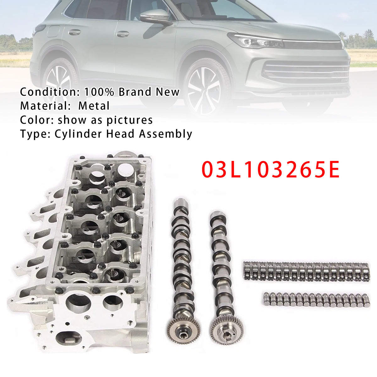 2012- VW Crafter -2016 2.0TDI/BiTDI(diesel) CKT/CKU/CSL/CSN 80KW/84KW/103KW/105KW/120KW Cylinder Head Assembly 03L103265G 03L103351Q Generic