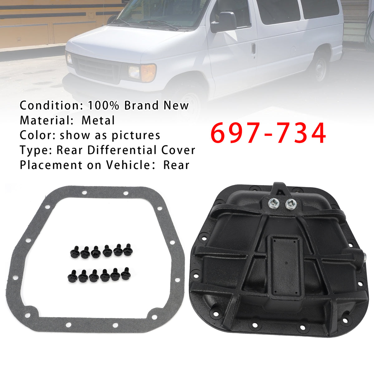2006-2008 Lincoln Mark LT Rear Differential Cover 697-734 BL3Z4033A Generic