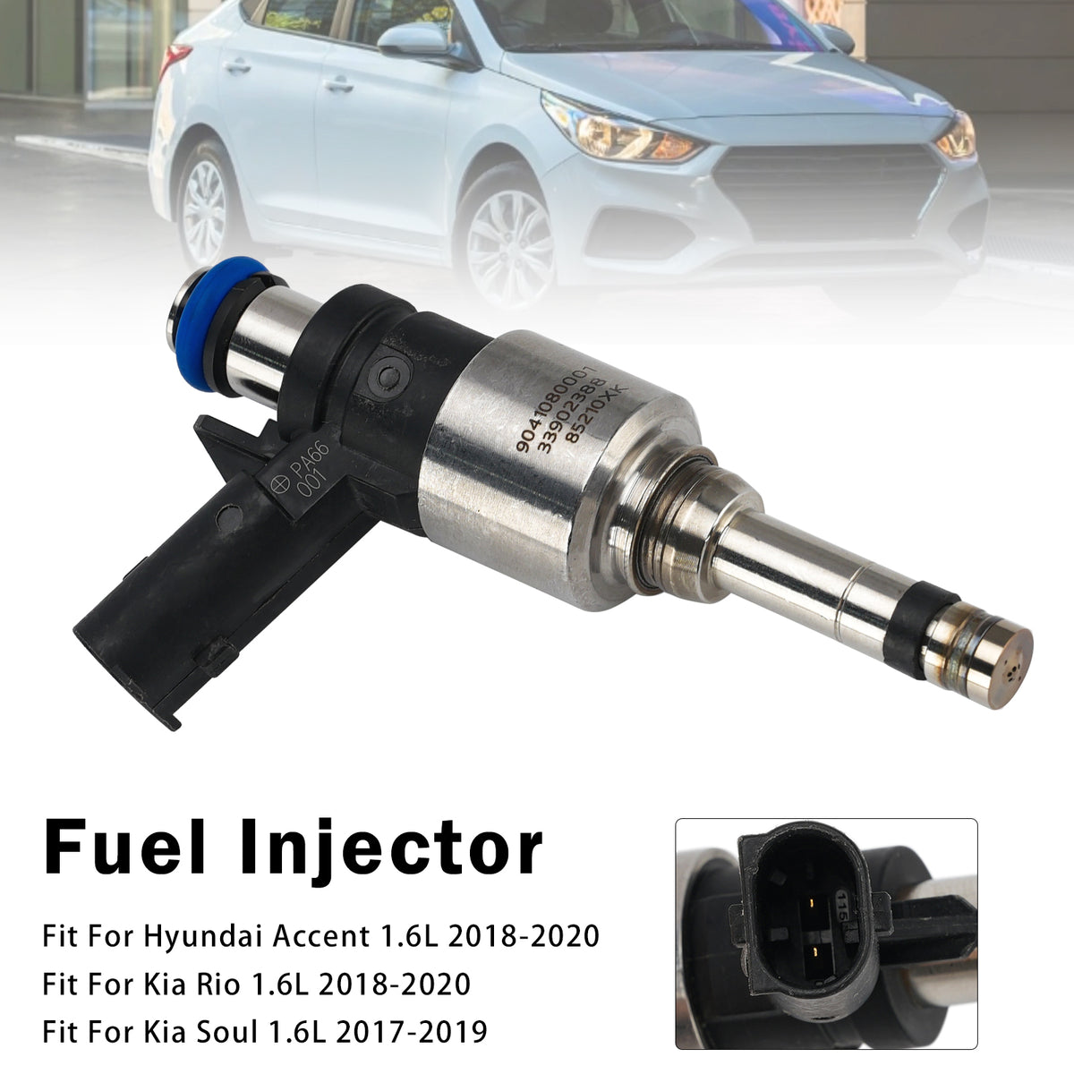 2018-2020 Hyundai Accent 1.6L 1Pcs Fuel Injector 35310-2B150 Generic