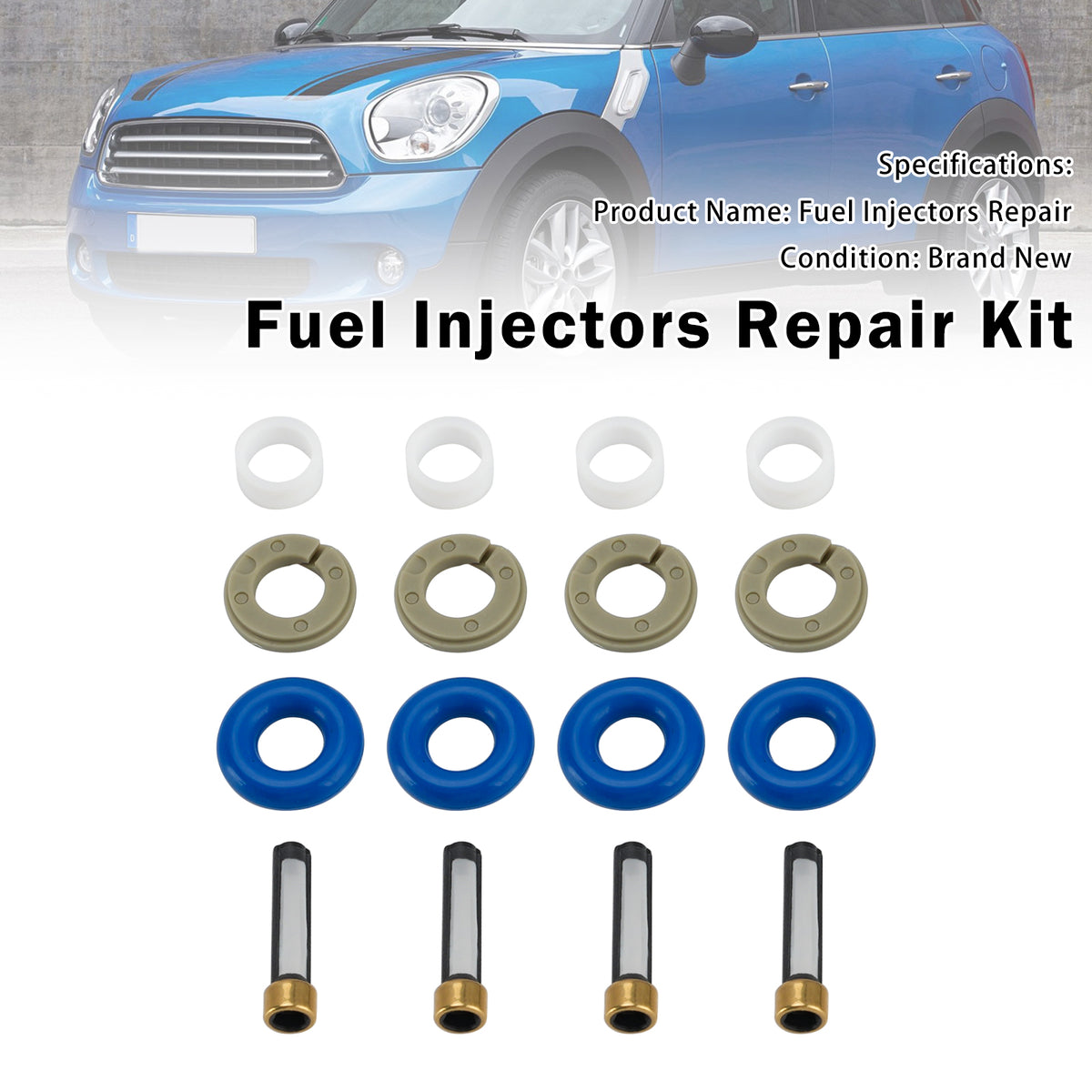 2013-2015 Mini Cooper Paceman 1.6L Fuel Injector Seal O-Ring 0261500494 13537591623 Generic