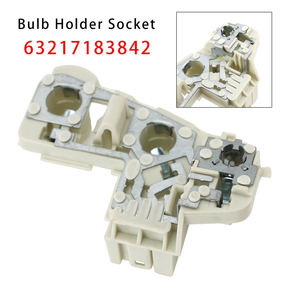 2005-2008 BMW 3 Series E90(Sedan) (Pre-LCI) Rear Right Bulb Holder Socket 63217183842 7183842 Generic