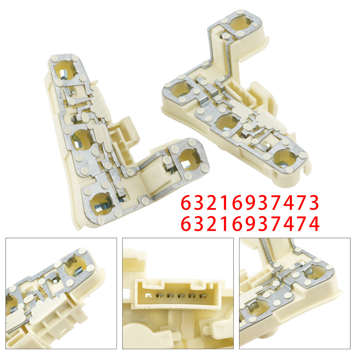2005-2008 BMW 3 Series E90(Sedan) (Pre-LCI) Rear Left+Right Bulb Holder Socket 63216937473 63216937474 Generic