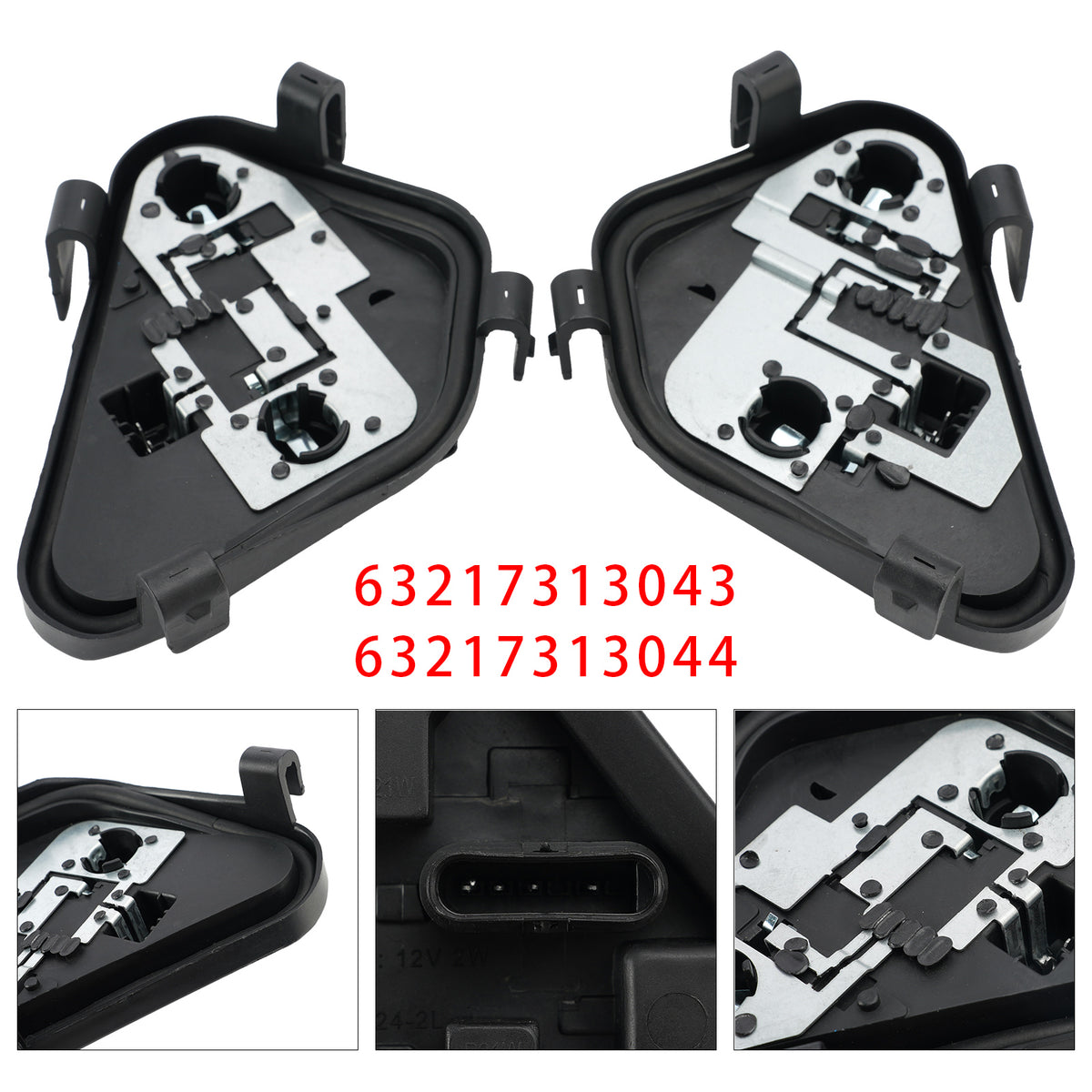 2011-2015 BMW 3 SERIES F30 F80 Sedan (PRE-LCI) Rear L+R Bulb Holder Socket 63217313043 63217313044 Generic