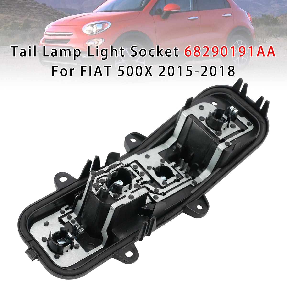 2015-2018 FIAT 500X Tail Lamp Light Socket 68290191AA 77367351 Generic