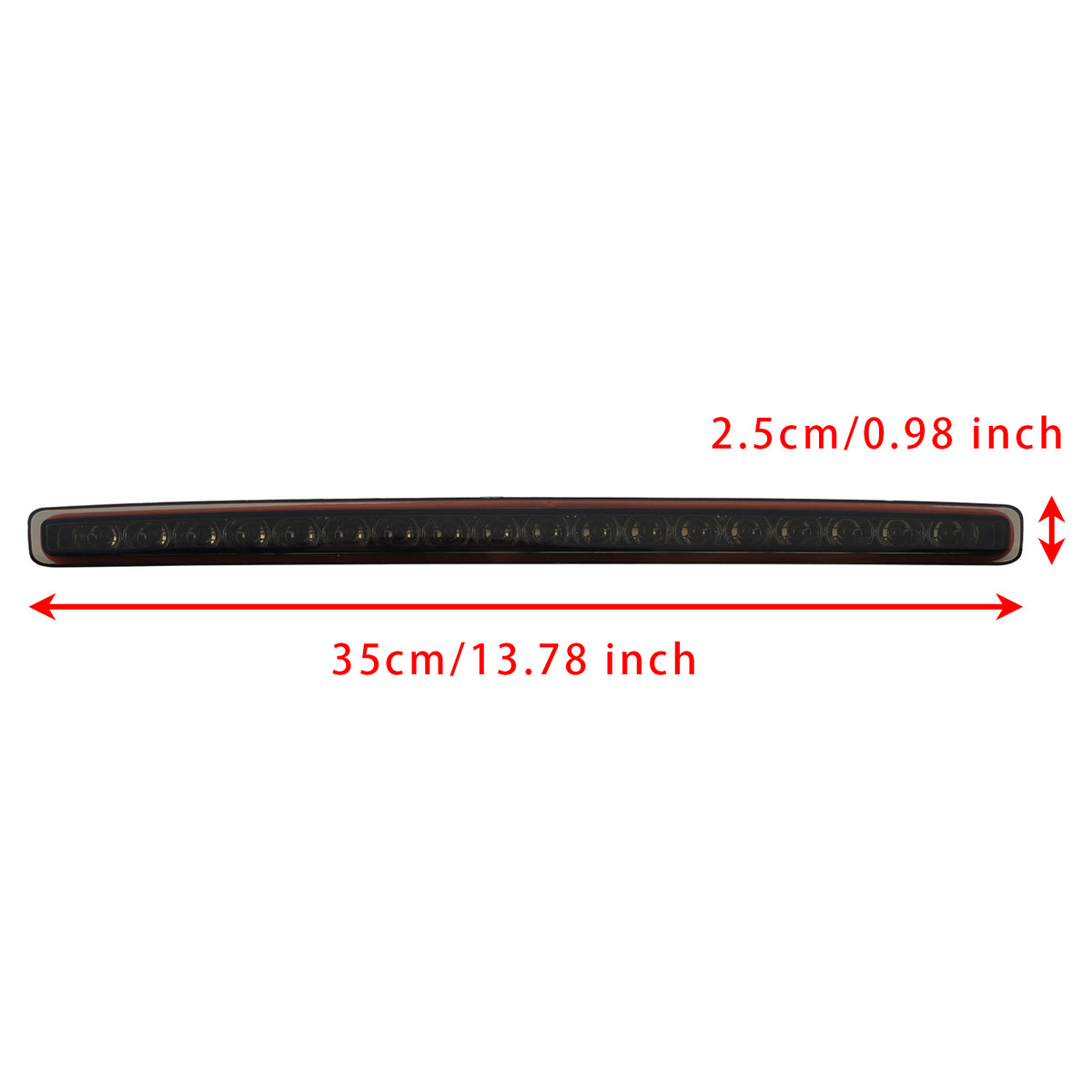 2009-2016 Audi A5 Cabriolet Rear Third 3Rd Brake Lamp Light Black 8F0945097 Generic