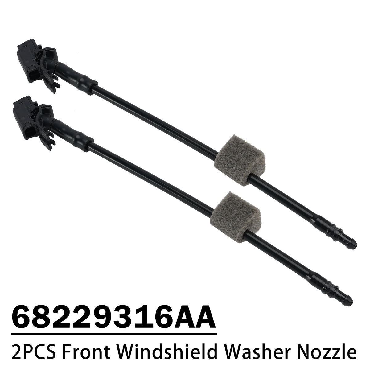 2017-2021 Chrysler Pacifica 2PCS Front Windshield Washer Nozzle 68229316AA Generic