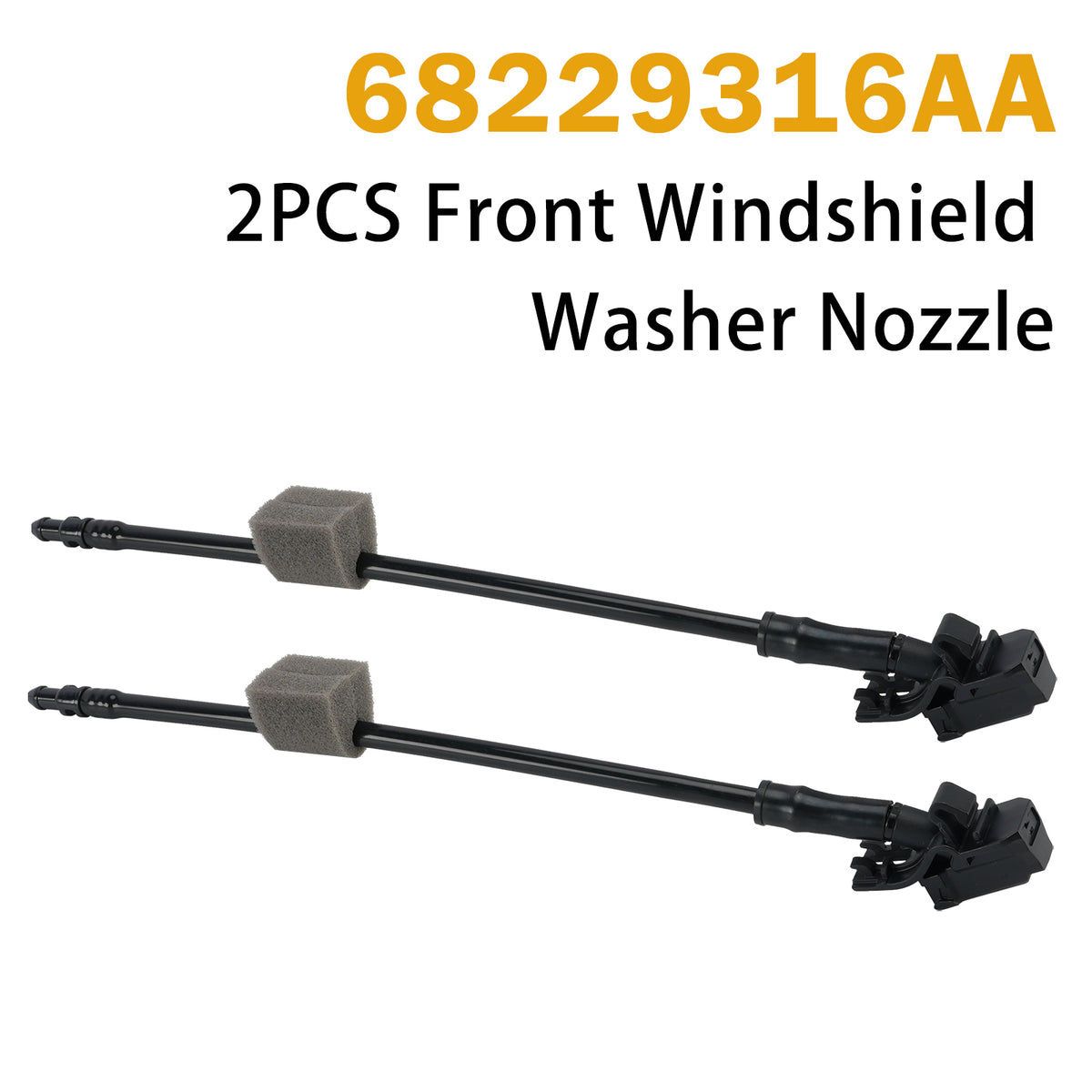 2017-2021 Chrysler Pacifica 2PCS Front Windshield Washer Nozzle 68229316AA Generic