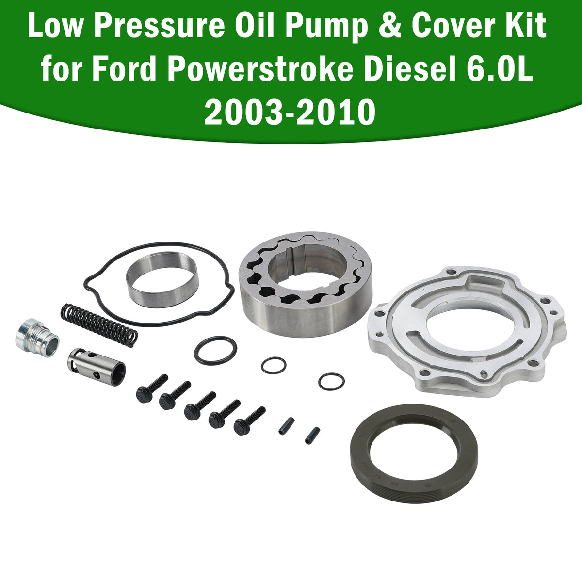 2003-2010 Ford 6.0L Powerstroke Low Pressure Oil Pump & Cover Kit 3C3Z-6700-BA 3C3Z-6616-BA Generic