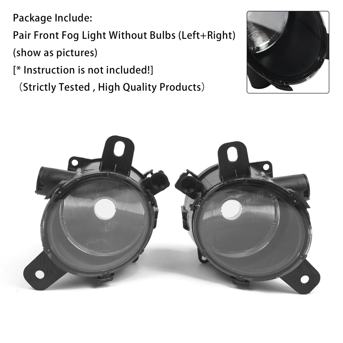 2011-2019 Opel Corsa Diesel Panel Van Pair Front Fog Light Lamp 13253626 1710044 Generic