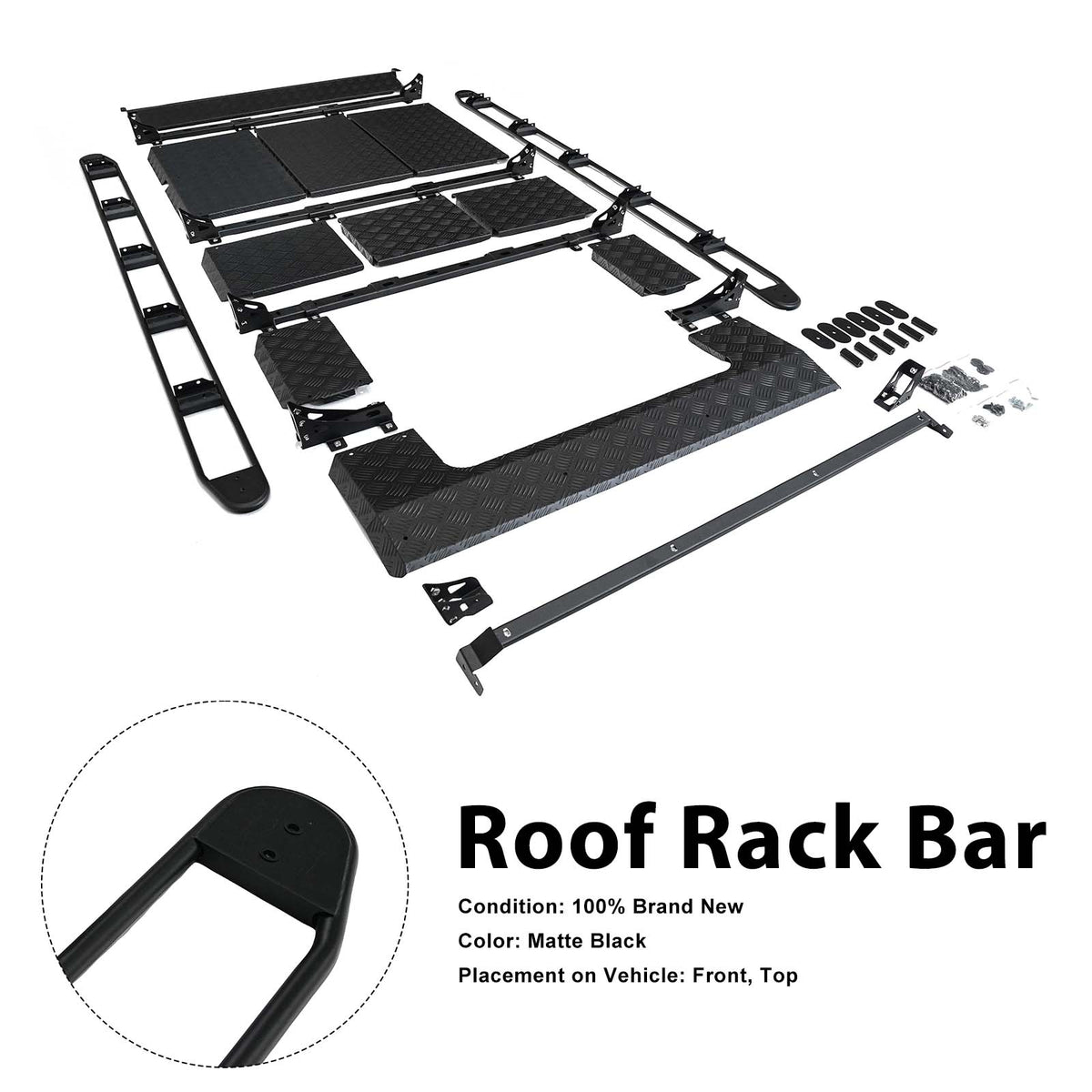 2019-2023 Mercedes Benz G-Class W464 W463A Roof Rack Rail Cross Bar Luggage Generic