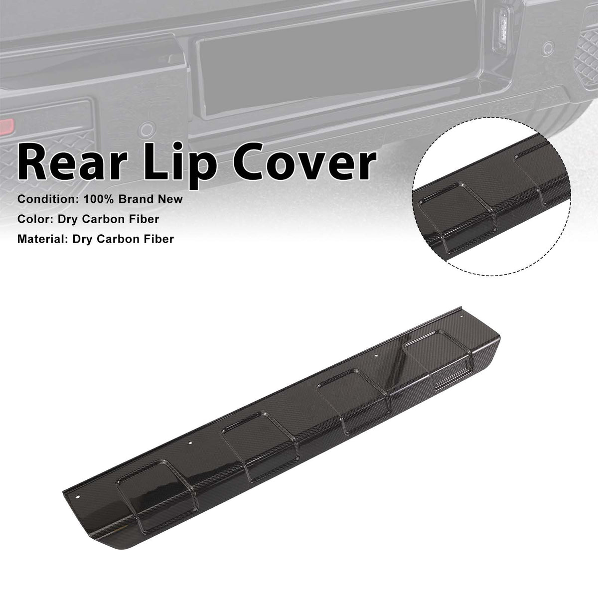 2019-2023 Mercedes Benz G-Class W464 W463A B700 B800 B900 Carbon Rear Lip Cover Generic