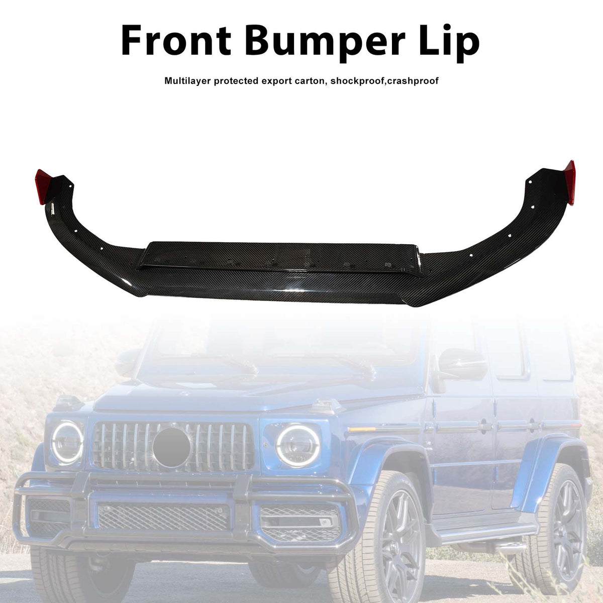 2019-2023 Mercedes Benz G-Class W464 W463A B700 B800 B900 Dry Carbon Front Bumper Lip Generic